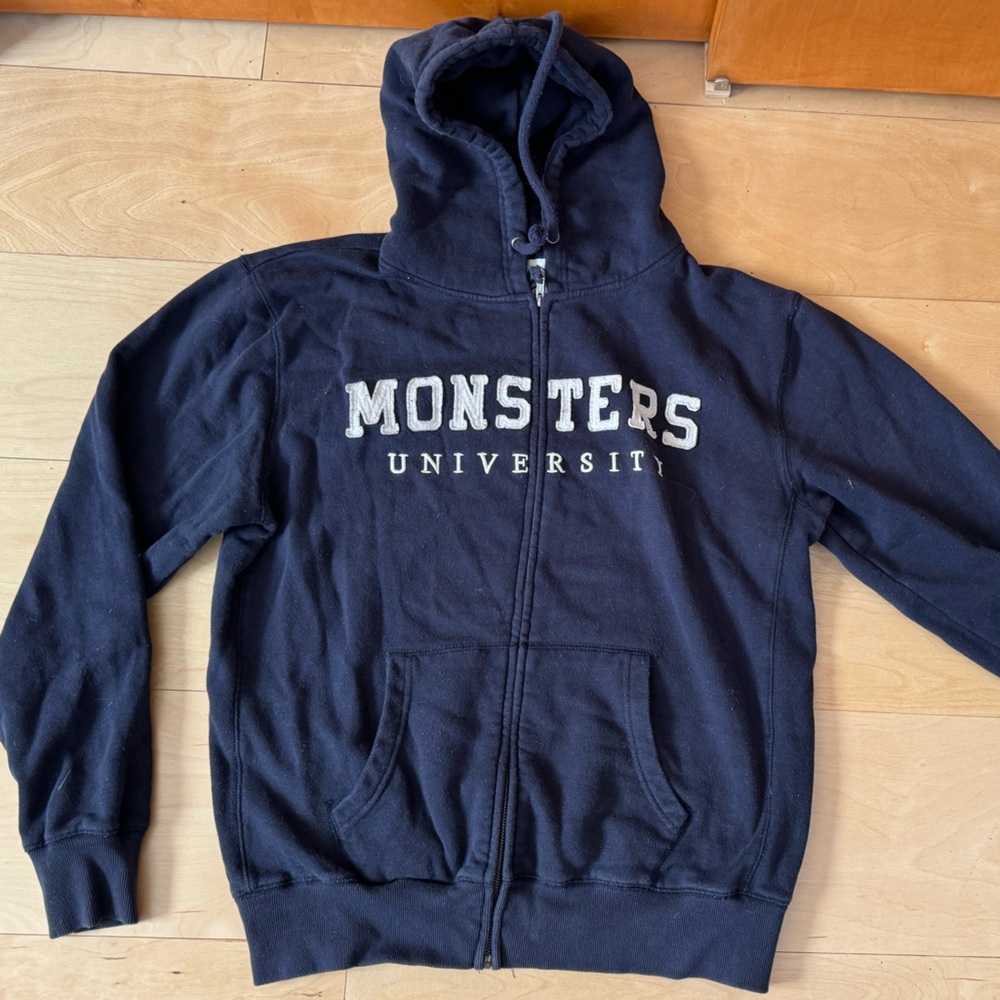 Auth Disney Pixar Monsters University crew gift sweatshirt hoodie